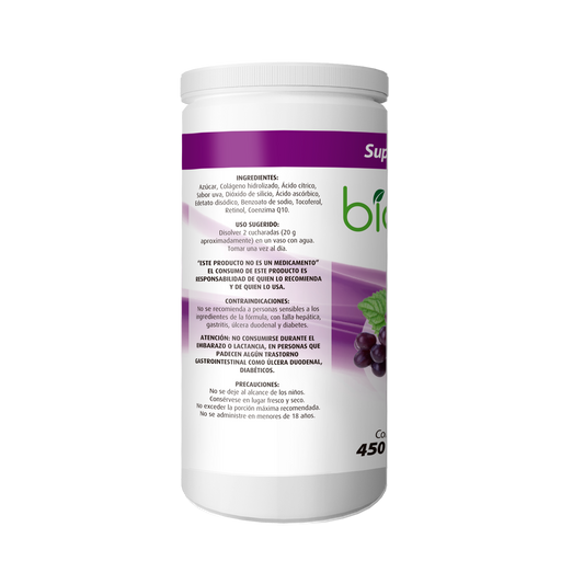 Bio Colageno Sabor Uva 450 grs