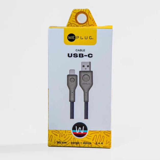 We Plug® Cable de Carga USB-C a USB-2.1a 90 cm
