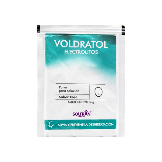 Electrolitos Voldratol Stick Coco 28.14 g Polvo | Solfran®