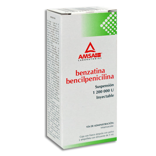Benzatina Bencilpenicilina 1,200 000 UI, Ampolla Inyectable
