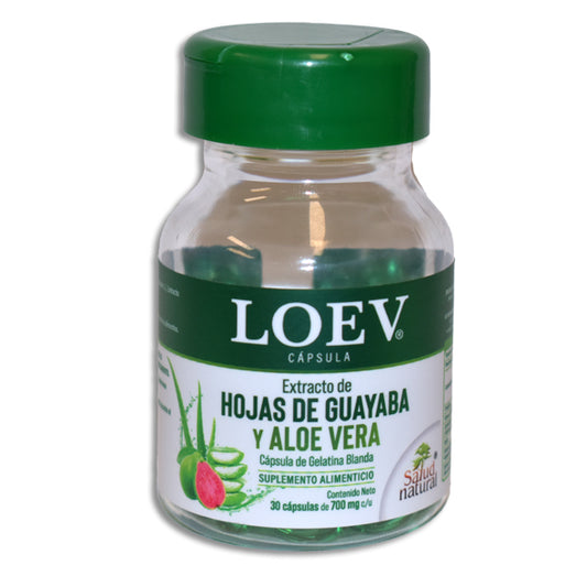 LOEV Hojas de Guayaba y Aloe Vera 30 cápsulas | Salud Natural®