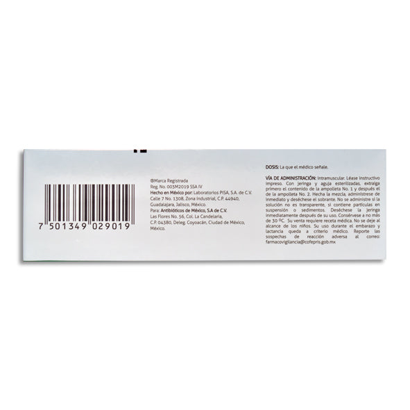 Combedi®, Tiamina, Piridoxina, Cianocobalamina, 5 Ampolletas Inyectables | AMSA®