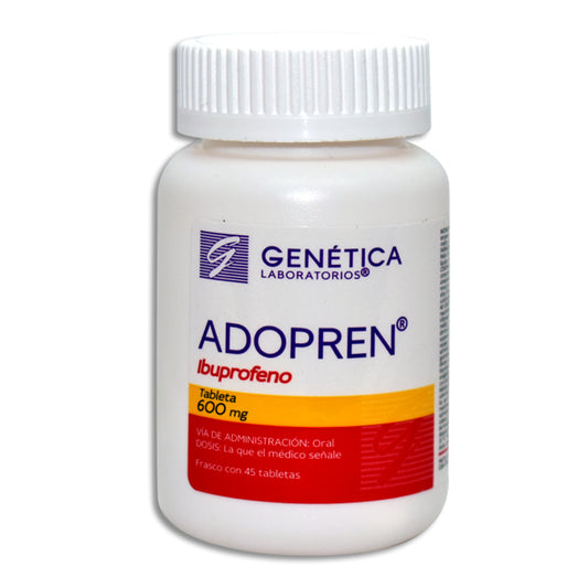 Adopren, Ibuprofeno 600 mg 45 Tabletas