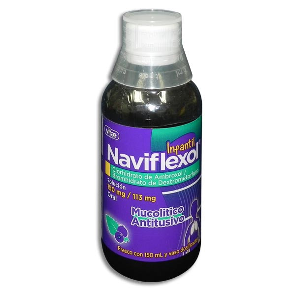 Naviflexol® Infantil, Ambroxol, Dextrometorfano, Solución 150 mL