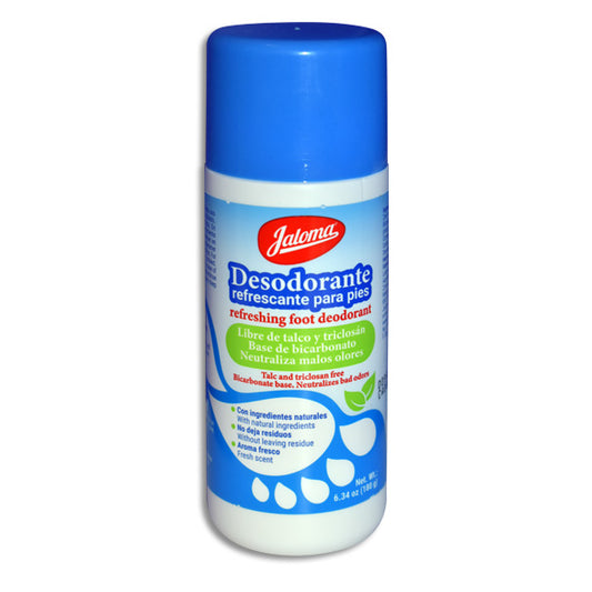 Talco Desodorante Refrescante para Pies 180 g | Jaloma®