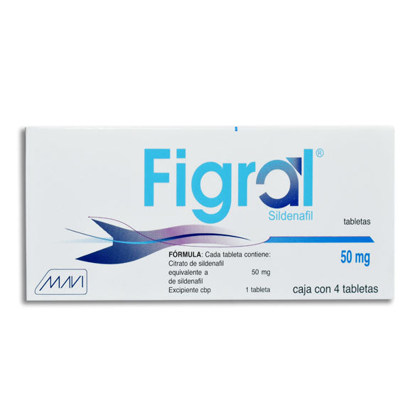 Figral®, Sildenafil Figral 50 mg 4 Tabletas