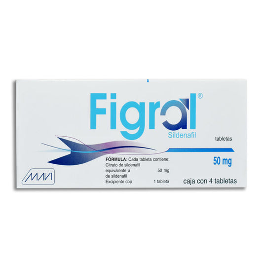 Figral®, Sildenafil Figral 50 mg 4 Tabletas