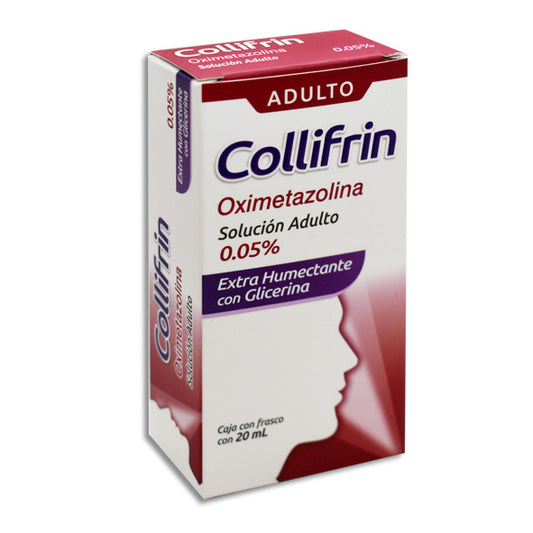 Collifrin Adulto, Oximetazolina 50 mg 20 mL Solución Nasal