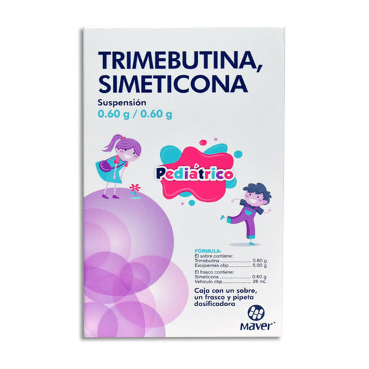 Trimebutina, Simeticona, Suspensión Pediátrica 26 mL | Maver®