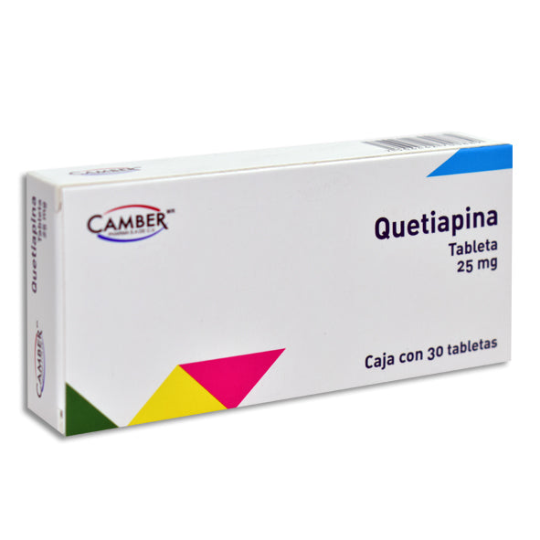 Quetiapina 25 mg 30 Tabletas | Camber®