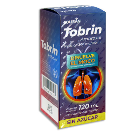Tobrin, Ambroxol 300 mg/100 ml Solución 120 ml