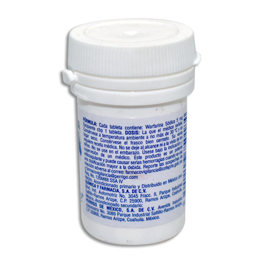 Warfarina 5 mg 25 Tabletas | Perrigo