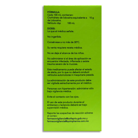 Pharmacaine®, Lidocaína 10% 115 mL Atomizador | Quimpharma®