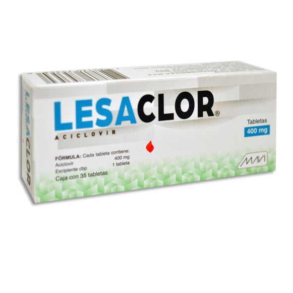 Lesaclor®, Aciclovir 400 mg 35 Tabletas | Mavi®