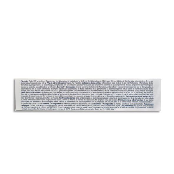 Barmicil Compuesto, Betametasona, Clotrimazol, Gentamicina 40 g Crema | Quimica Son’s®