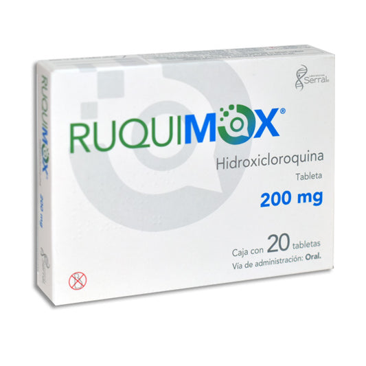 Ruquimox®, Hidroxicloroquina 200 mg 20 Tabletas