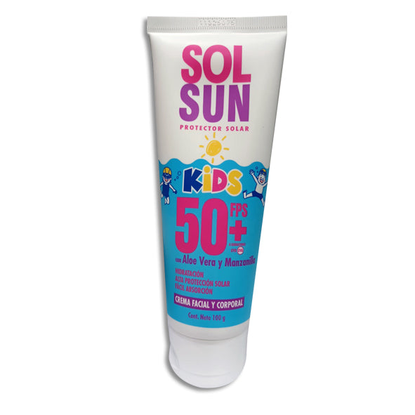 Protector Solar Sol Sun Kids FPS 50+ 100 g Tubo | Belabel®