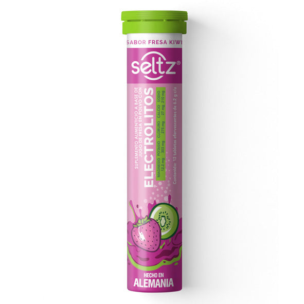 Electrolitos Seltz Sabor Fresa Kiwi 13 Tabletas Efervescentes