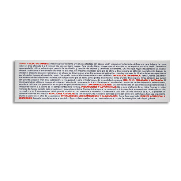 Tenescan®, Clotrimazol 1 % 20 g Crema