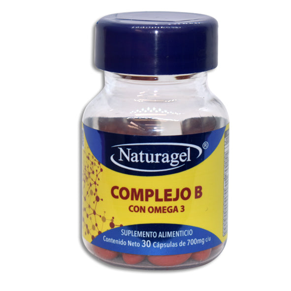 Complejo B con Omega-3 700 mg 30 Cápsulas | Naturagel®