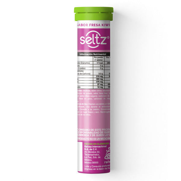Electrolitos Seltz Sabor Fresa Kiwi 13 Tabletas Efervescentes