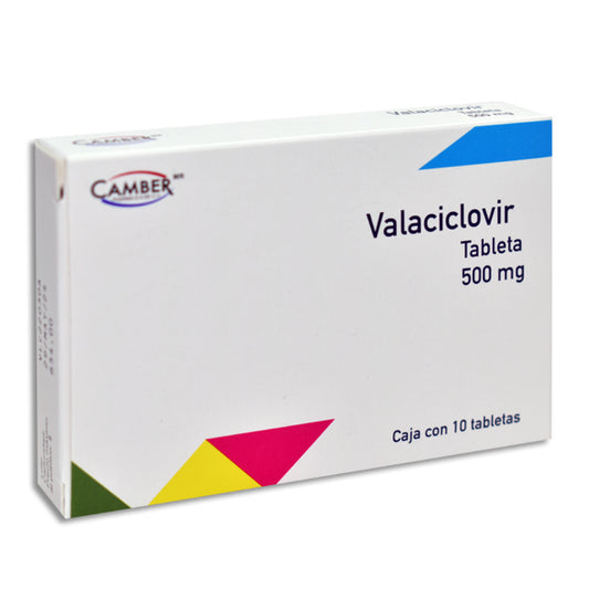 Valaciclovir 500 mg 10 Tabletas | Camber