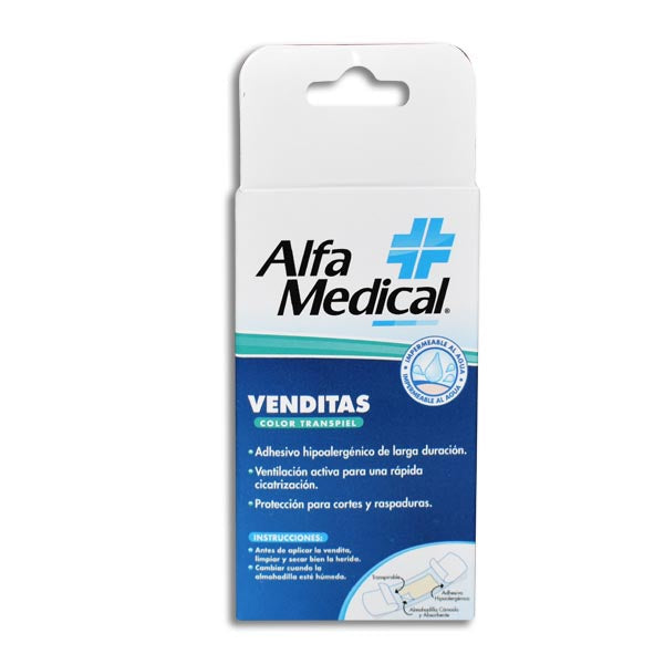 Venditas Alfa Medical Transpiel Caja 10 Piezas