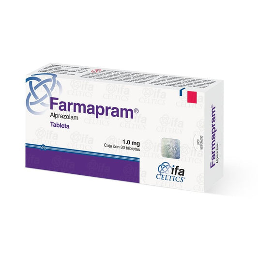 Farmapram, Alprazolam 1.0 mg 30 Tabletas