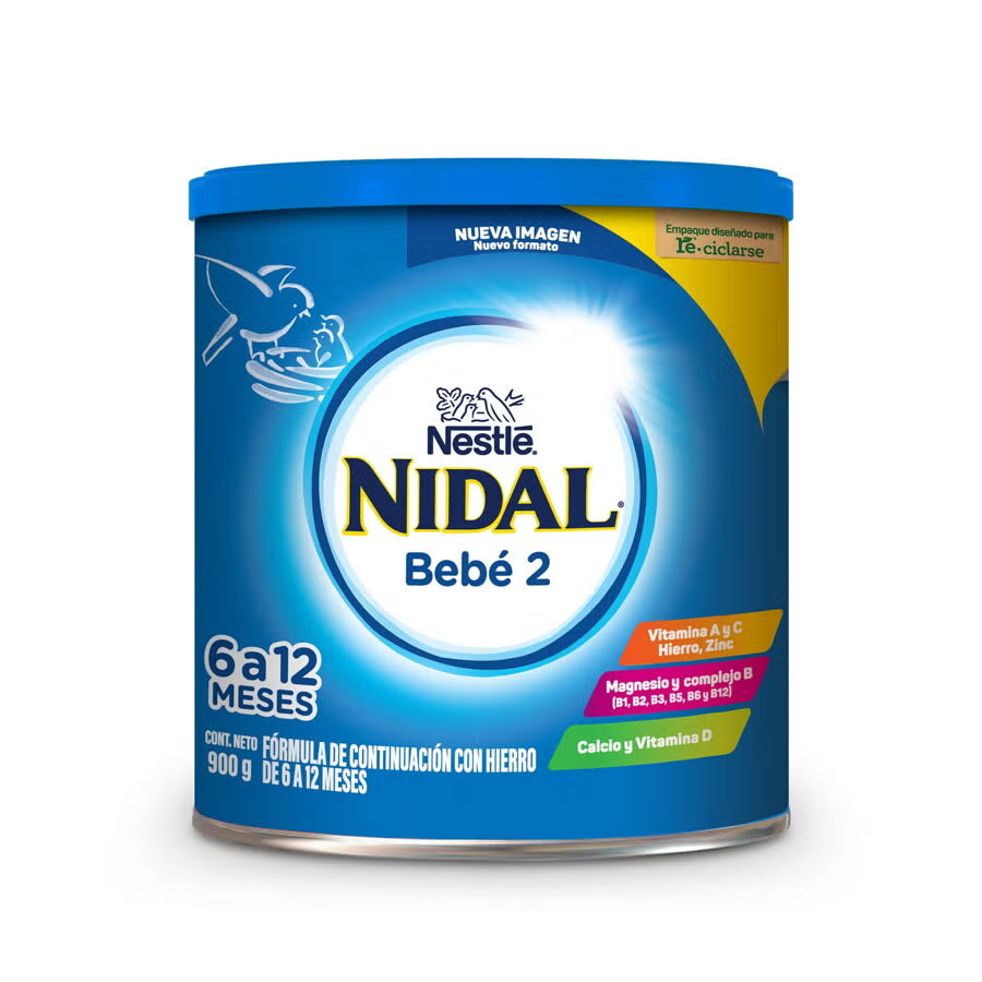 Fórmula de Continuación Nidal Bebé 2 Lata 900 g | Nestlé®