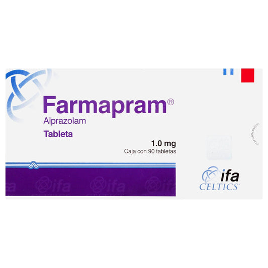 Farmapram, Alprazolam 1.0 mg 90 Tabletas